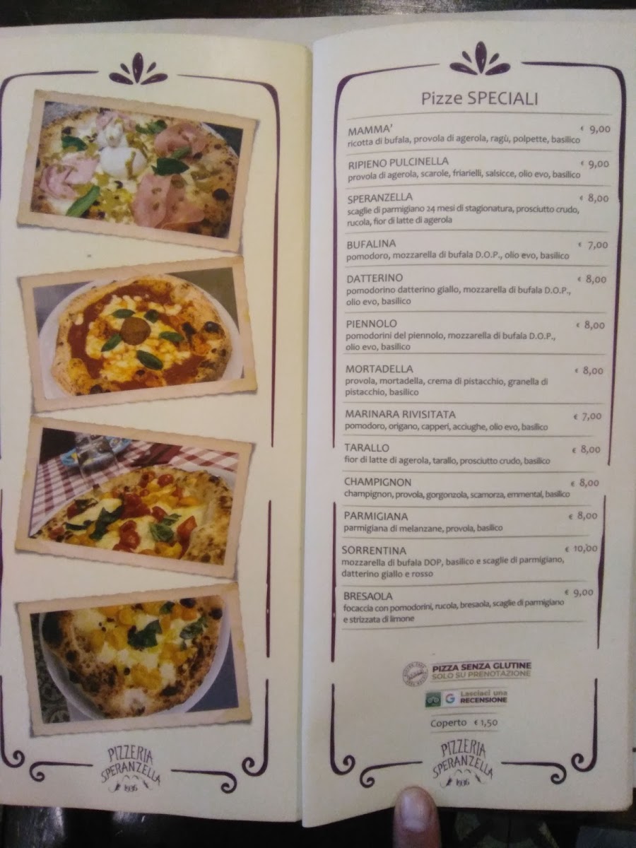 Menu Pizzeria Speranzella-10