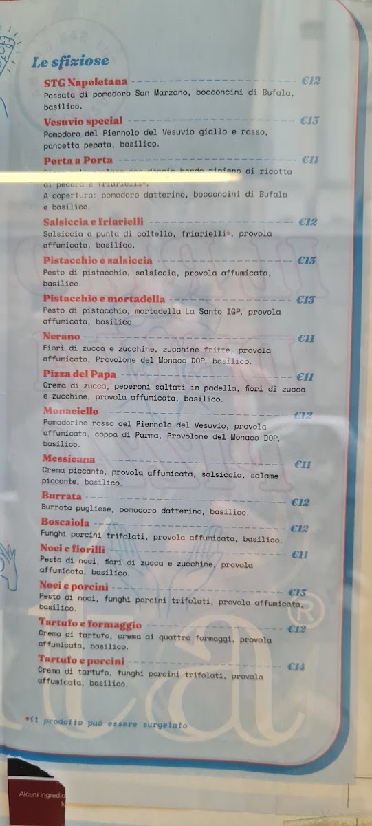 Menu Pizzeria Starita Torino-7