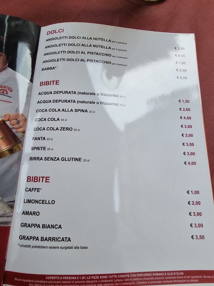 Menu Pizzeria Starita Torino-8