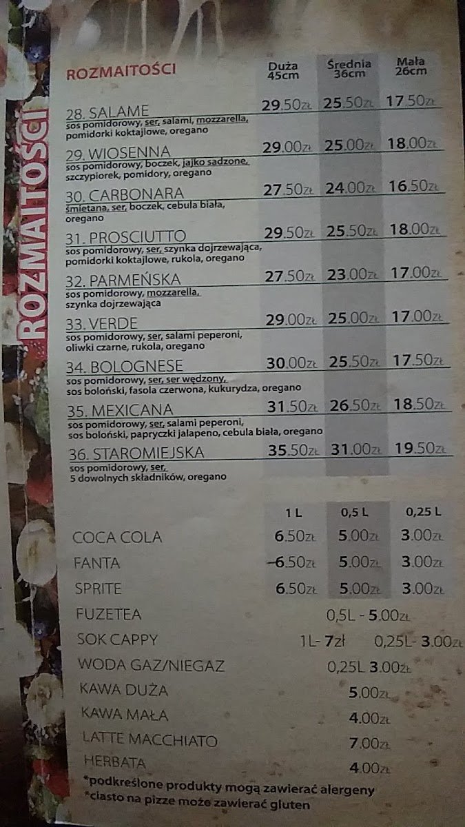 Menu Pizzeria Staromiejska-4