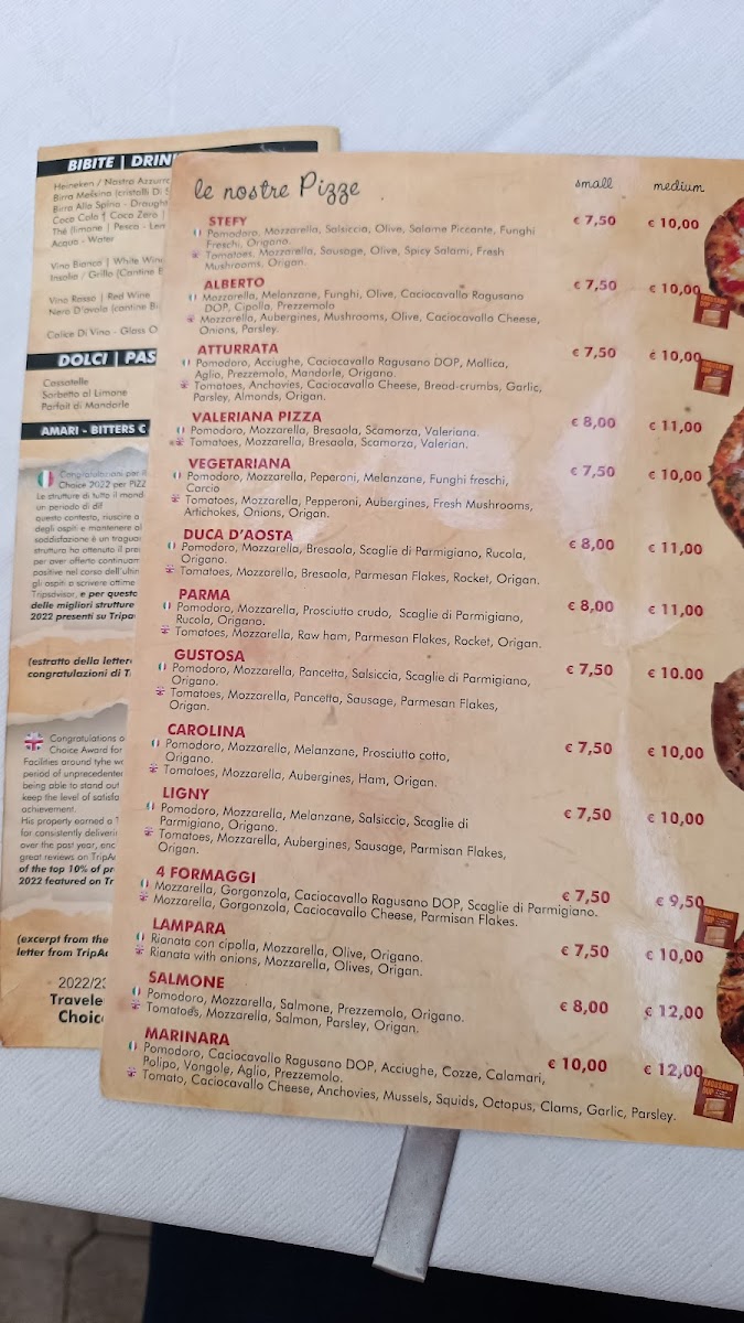 Menu Pizzeria Stefy-1