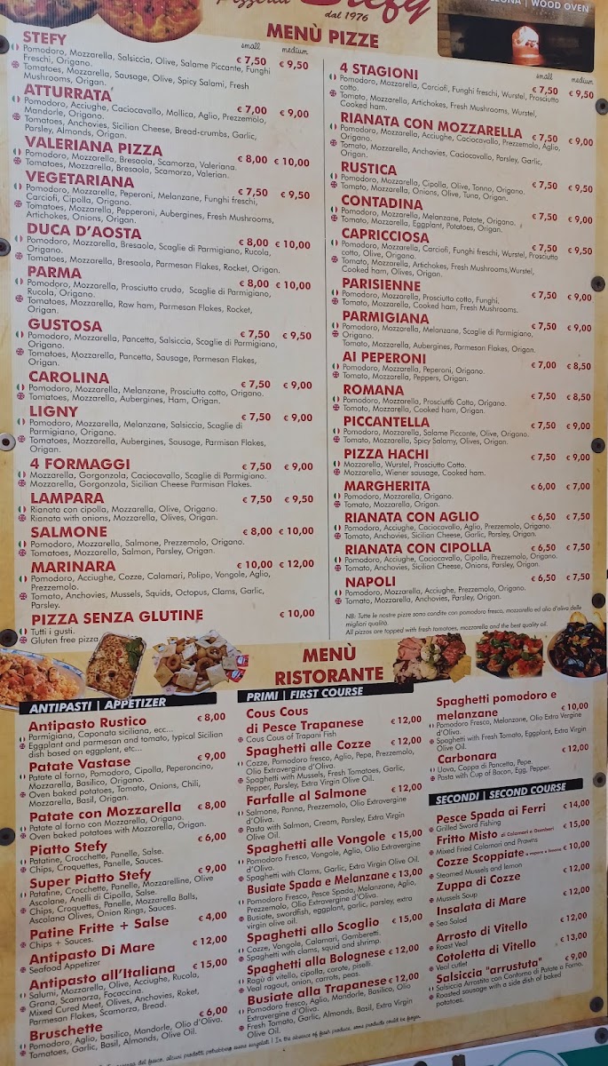 Menu Pizzeria Stefy-9