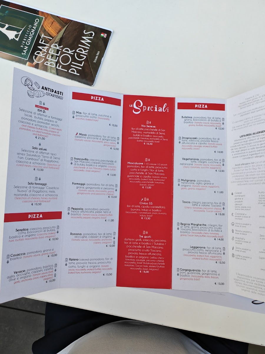 Menu Pizzeria Strapizzami - Forno A Legna --4