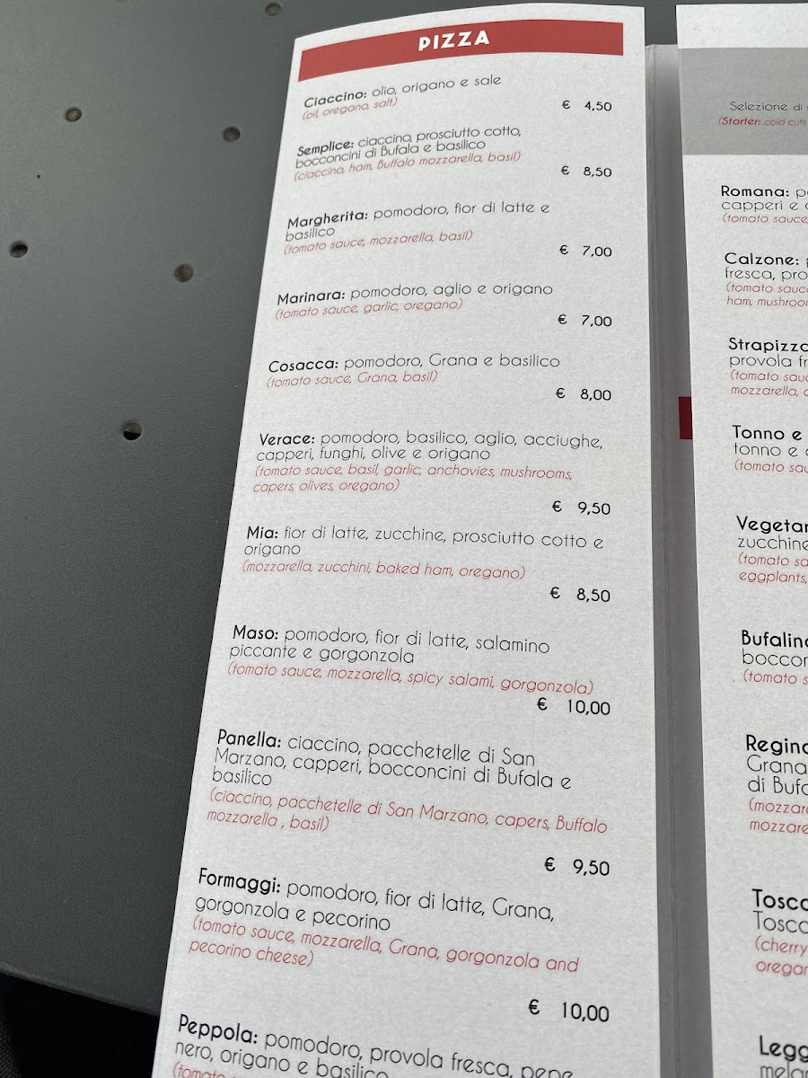 Menu Pizzeria Strapizzami - Forno A Legna --6