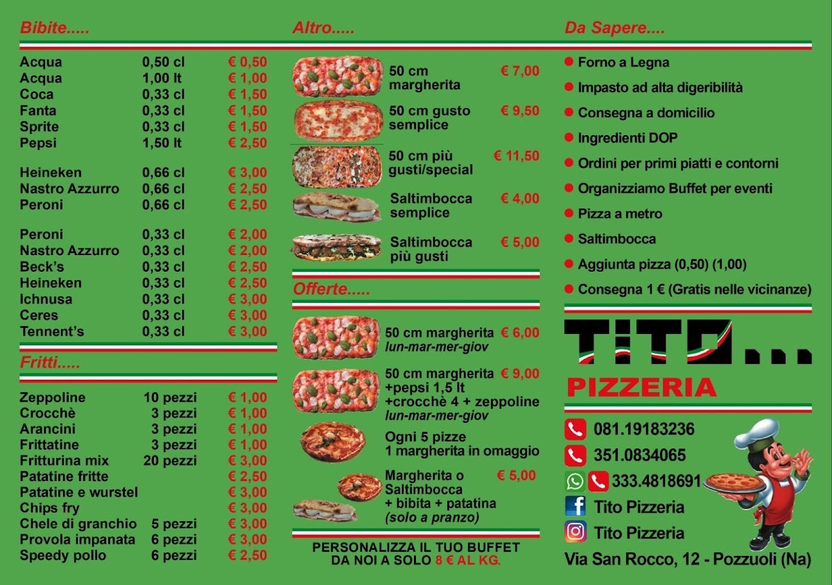 Menu Pizzeria Tito'-1