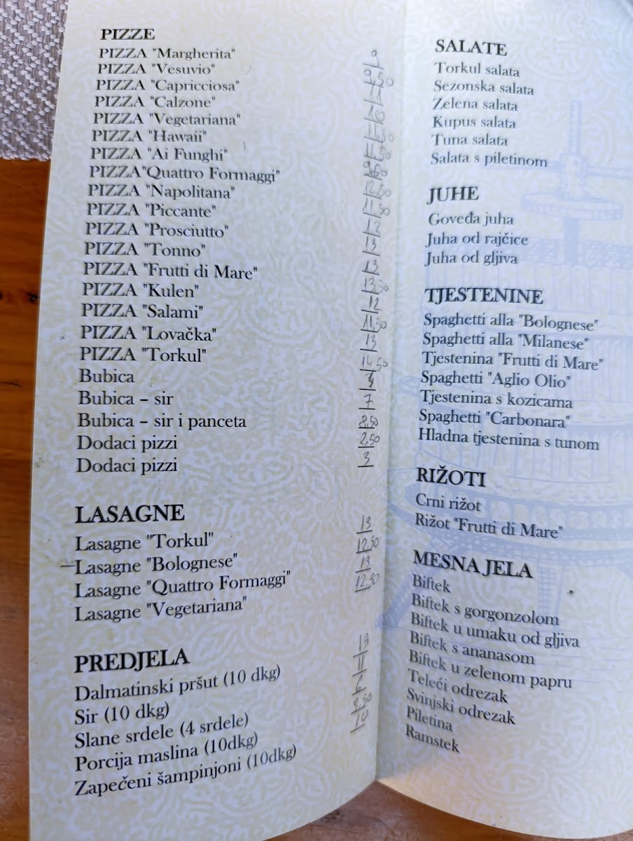 Menu Pizzeria Torkul-1