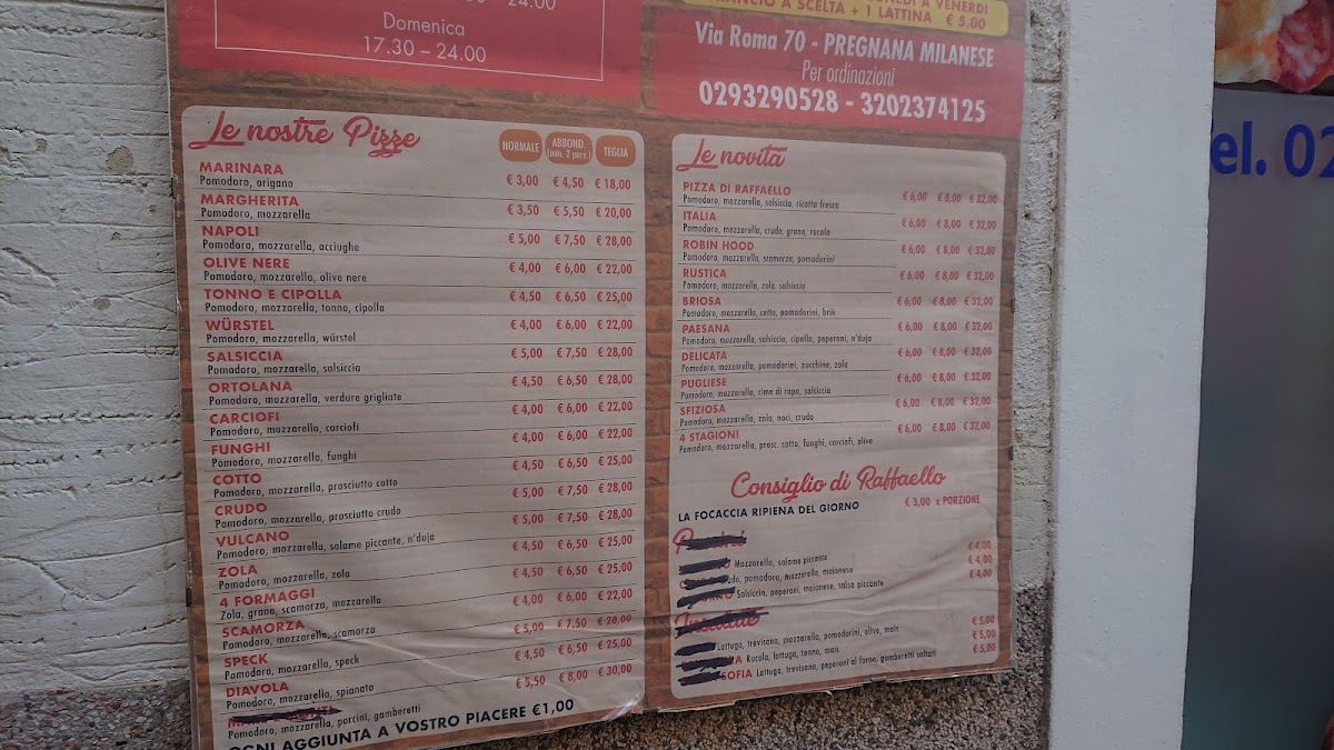 Menu Pizzeria Trancio Di Raffaello-3