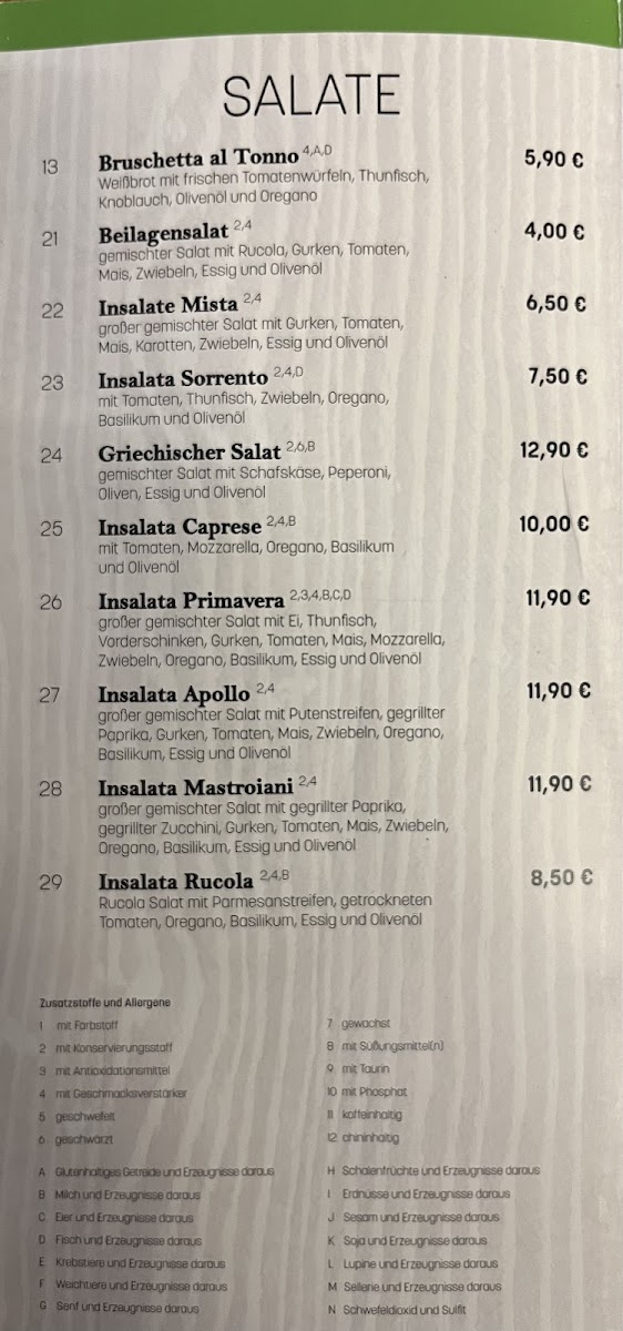 Menu Pizzeria Trattoria Sorrento-4
