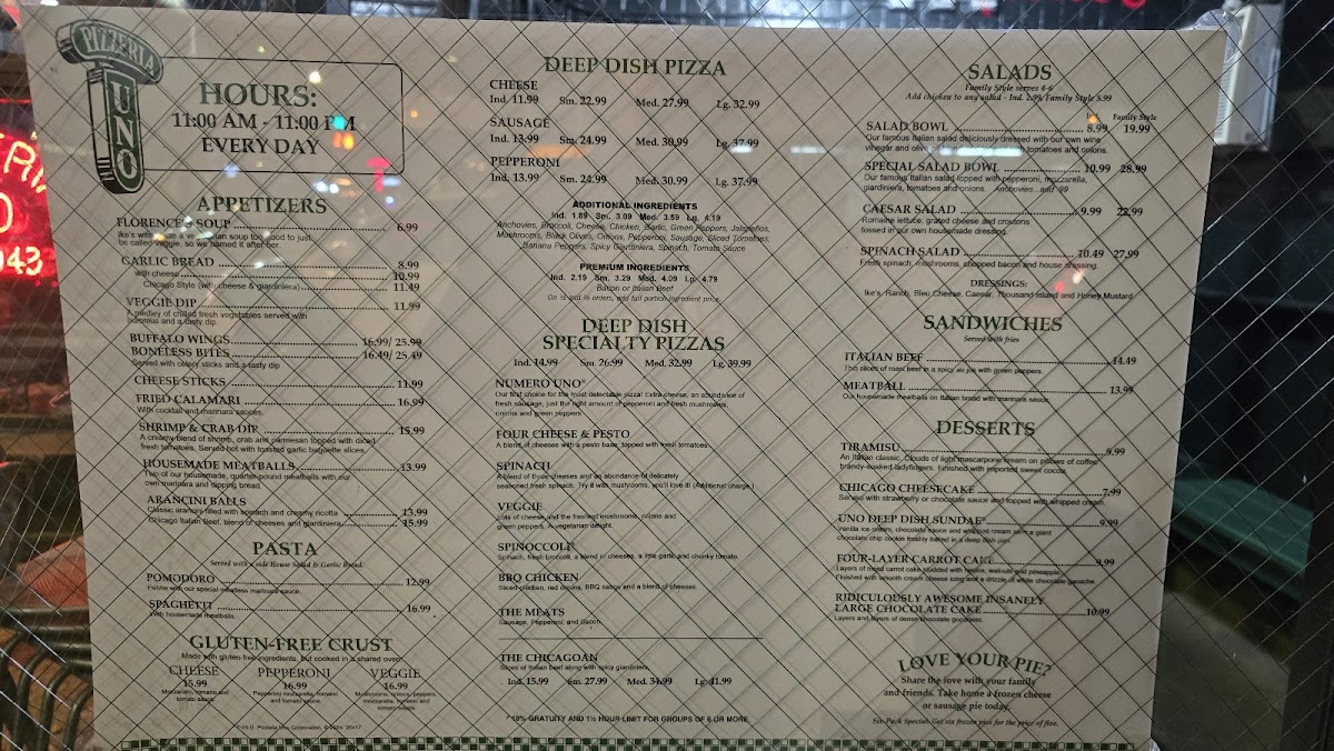 Menu Pizzeria Uno-10