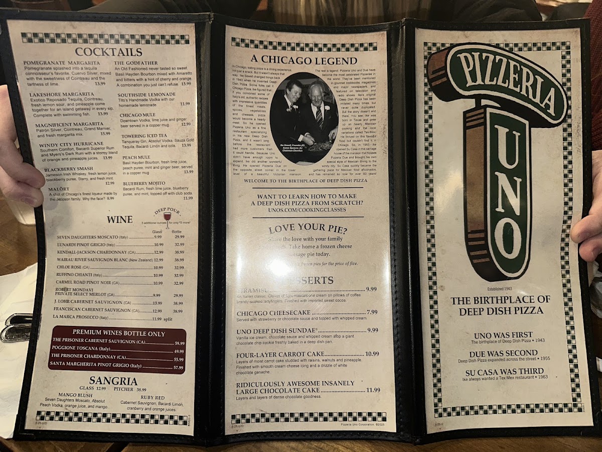 Menu Pizzeria Uno-2