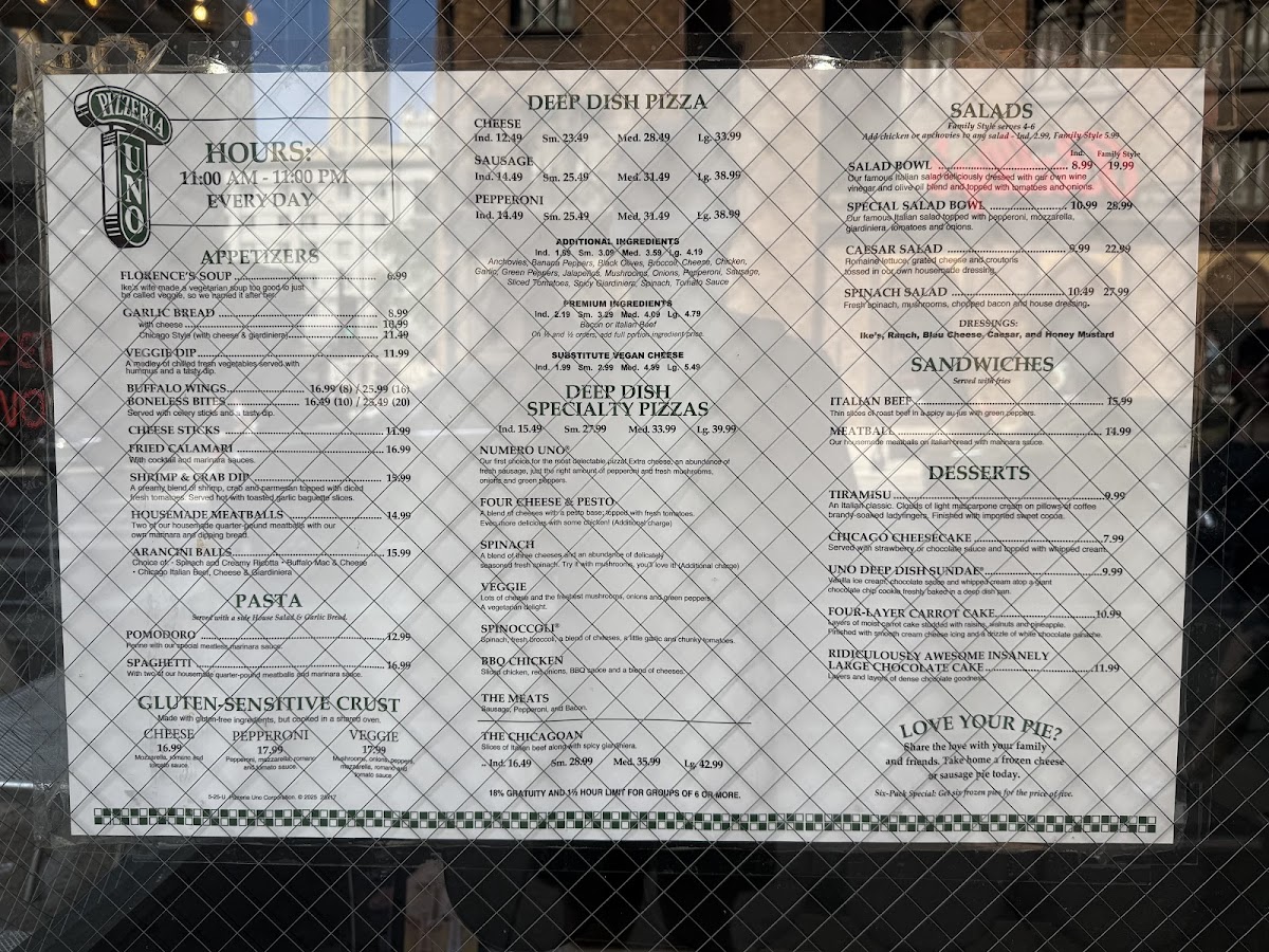 Menu Pizzeria Uno-3