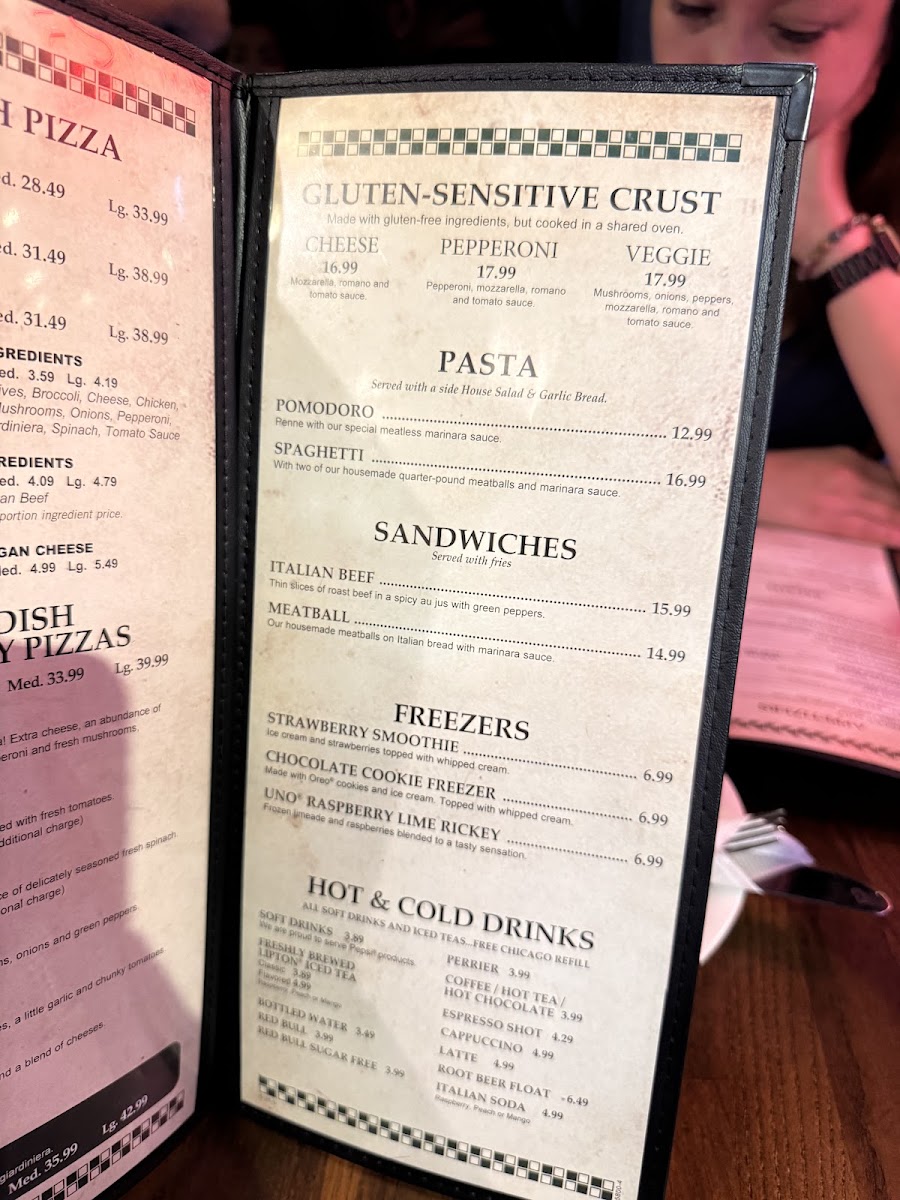 Menu Pizzeria Uno-7