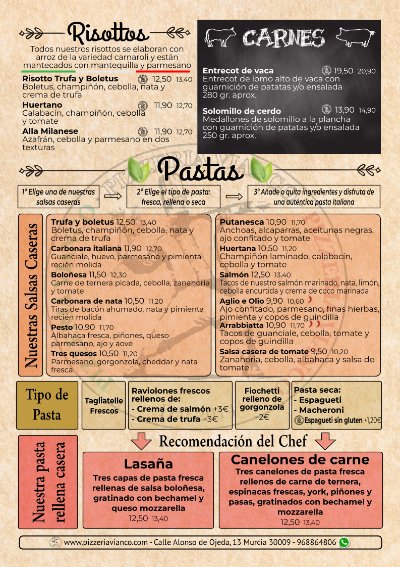Menu Pizzería Vianco-1