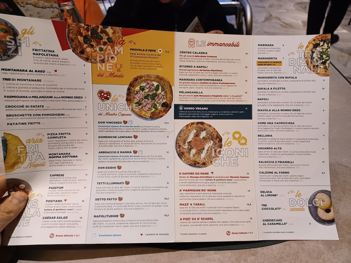 Menu Pizzeria Vincenzo Capuano Avellino-1