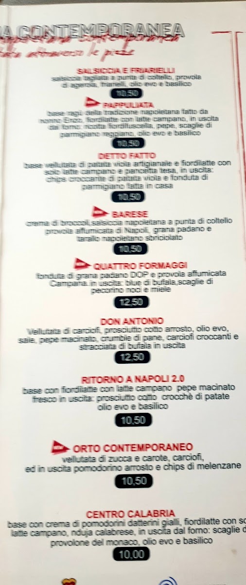Menu Pizzeria Vincenzo Capuano Avellino-9