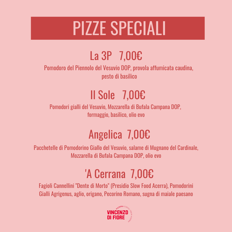 Menu Pizzeria Vincenzo Di Fiore-1