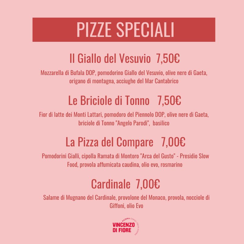 Menu Pizzeria Vincenzo Di Fiore-2