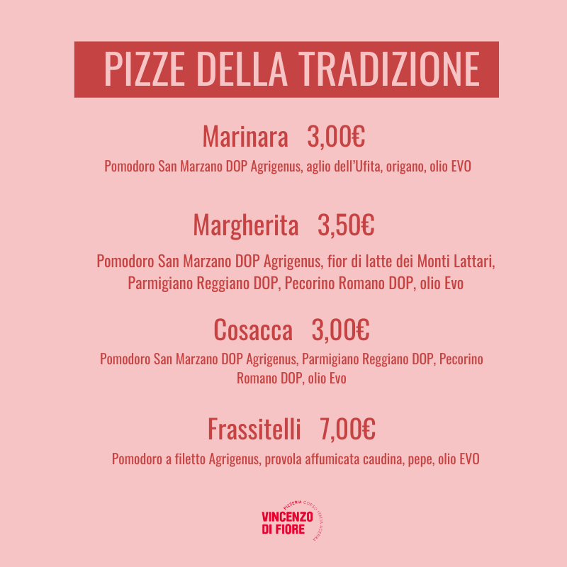 Menu Pizzeria Vincenzo Di Fiore-4