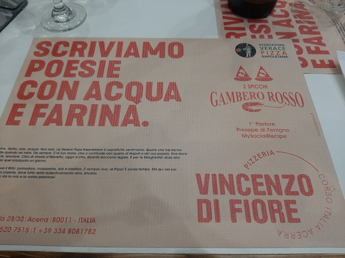 Menu Pizzeria Vincenzo Di Fiore-9