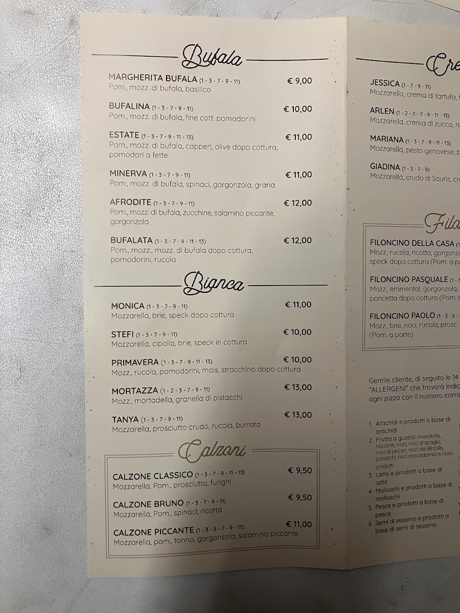 Menu Pizzeria Voglia Di-1