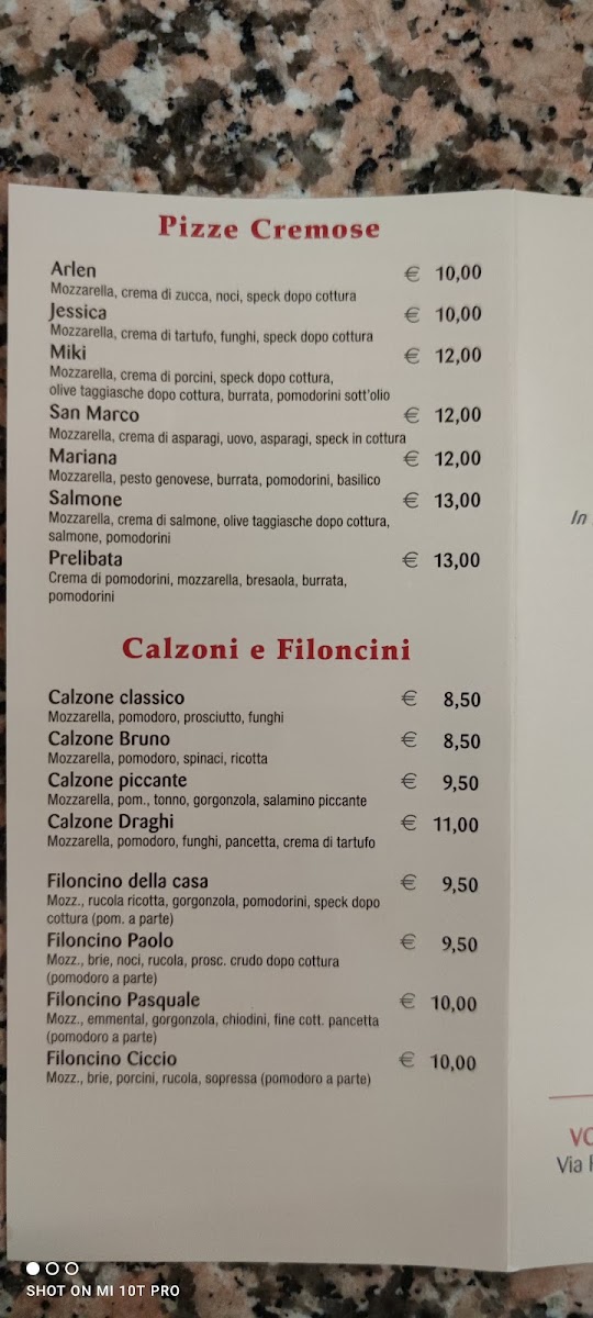 Menu Pizzeria Voglia Di-10