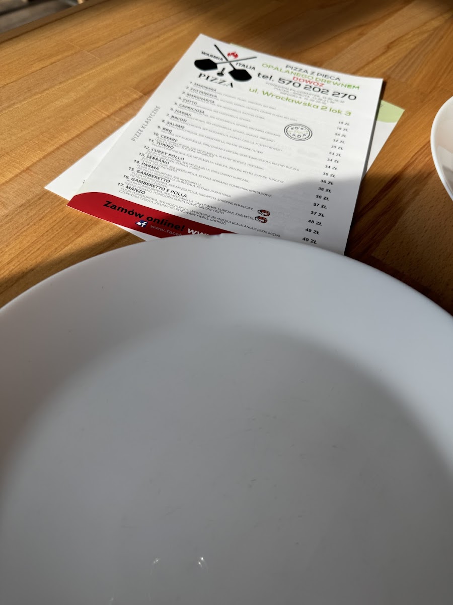 Menu Pizzeria Warmia Italia-2