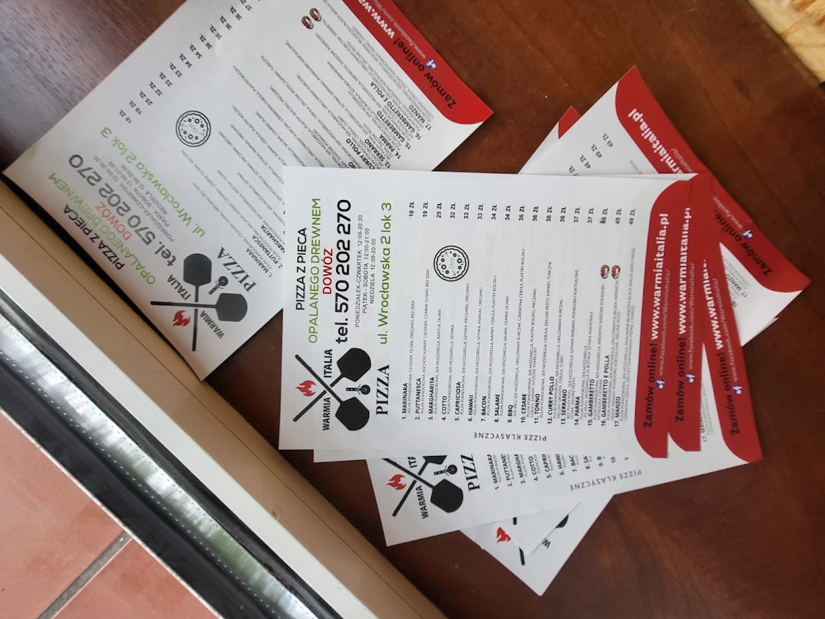 Menu Pizzeria Warmia Italia-8