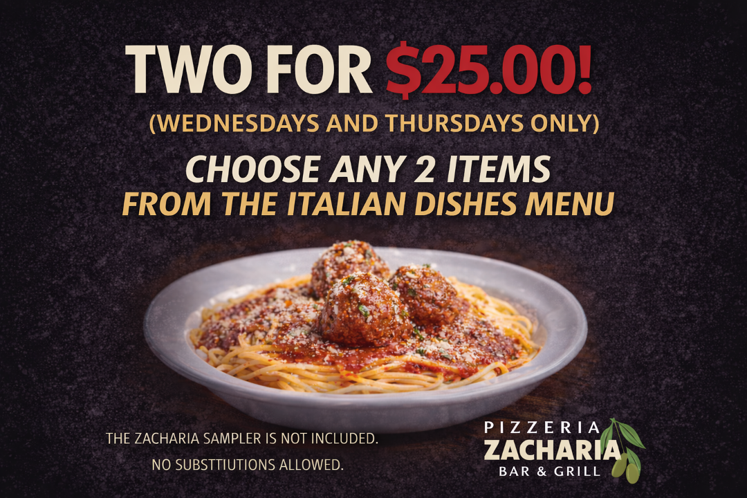 Menu Pizzeria Zacharia Bar & Grill-10