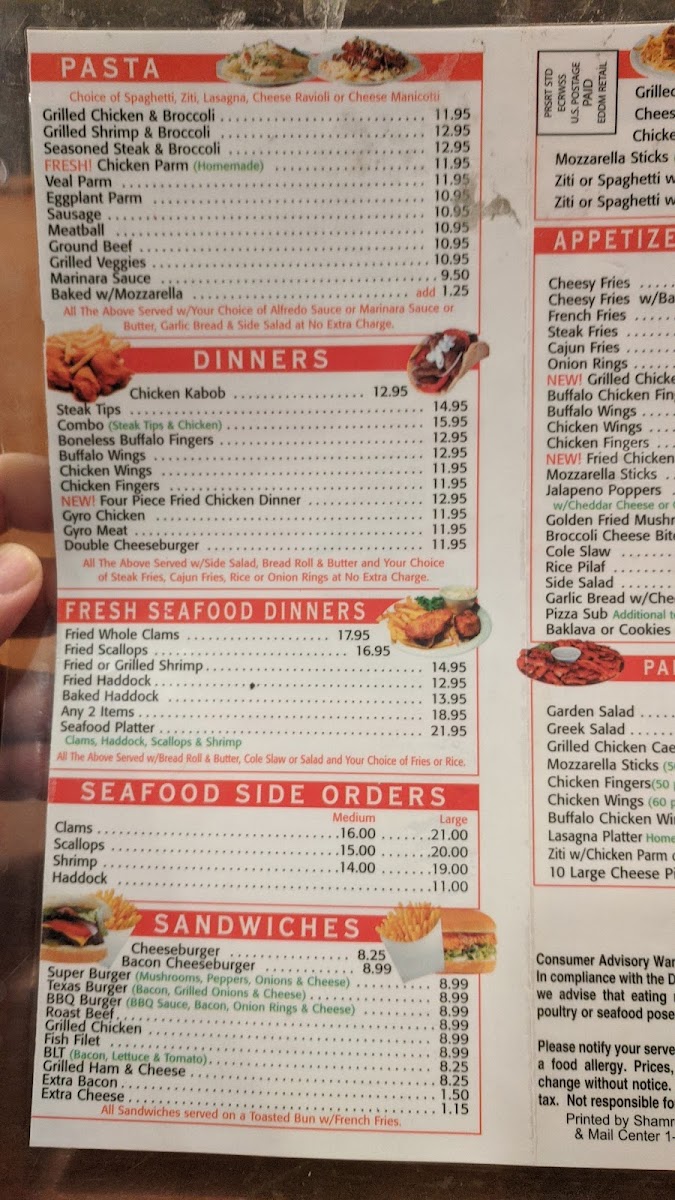 Menu Pizzeria Zacharia Bar & Grill-7