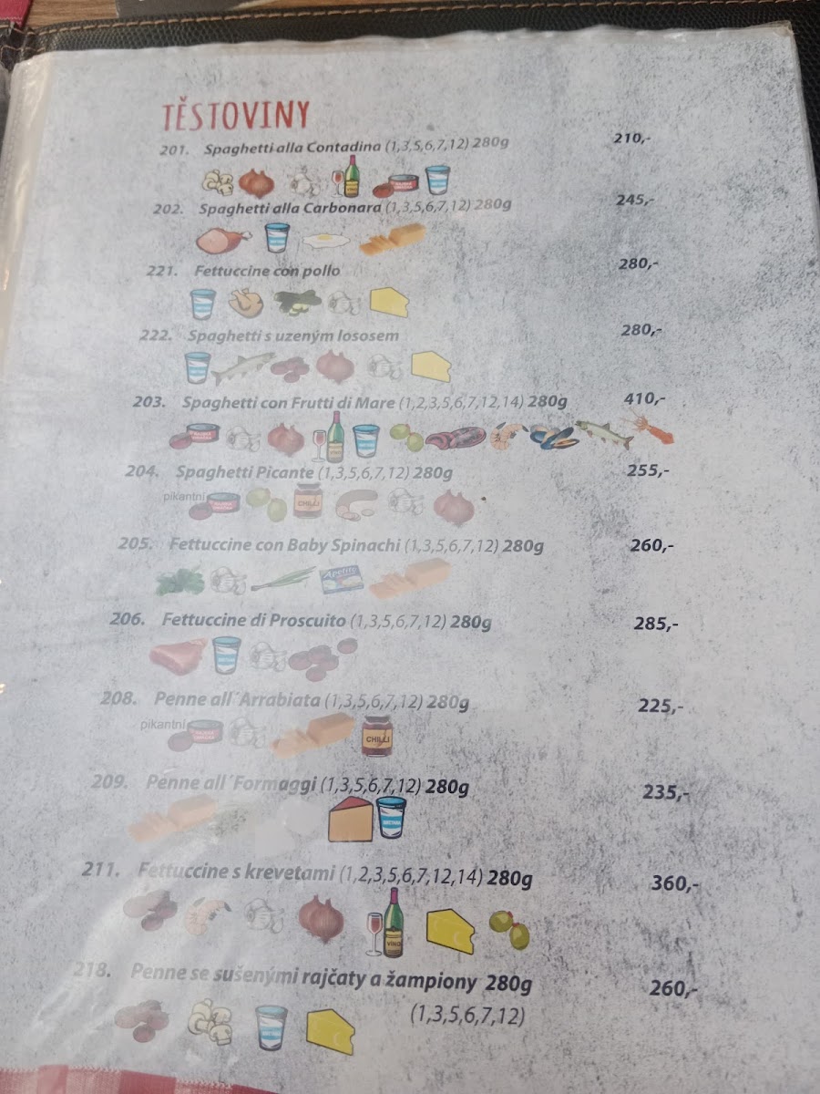 Menu Pizzerie Opatija-2
