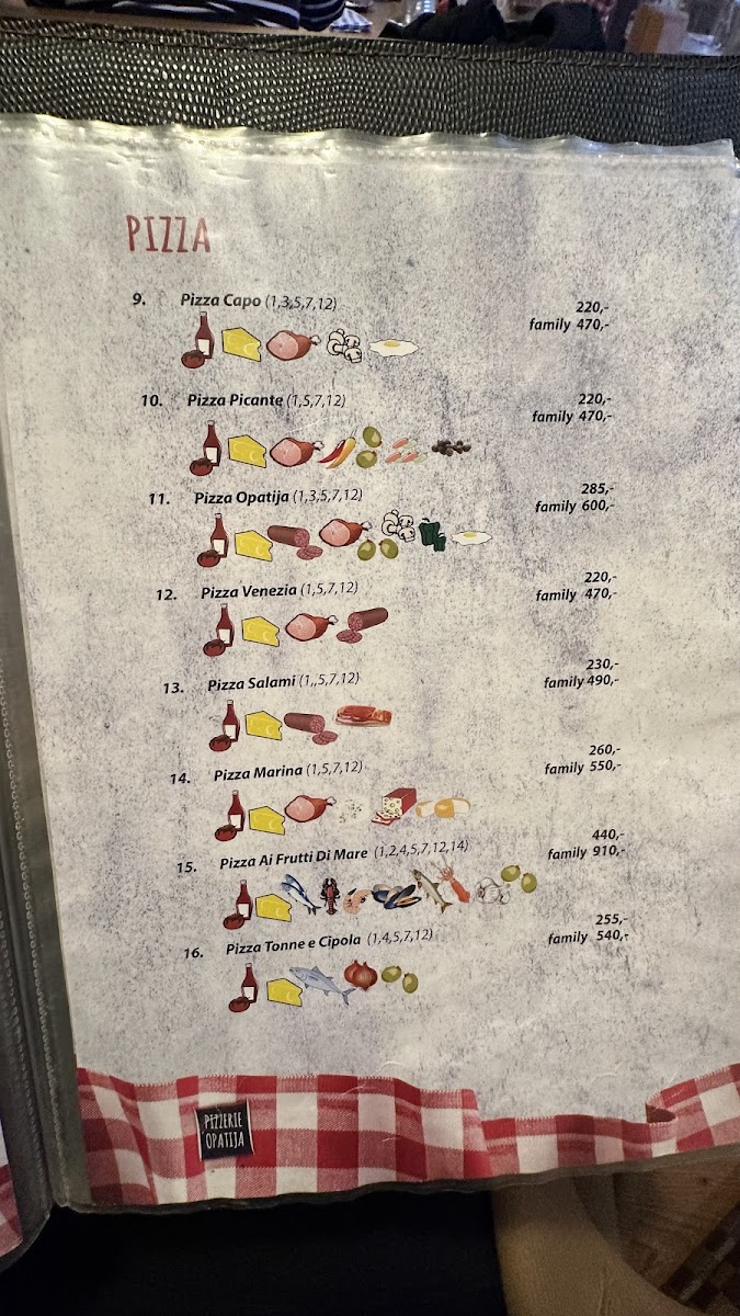 Menu Pizzerie Opatija-4