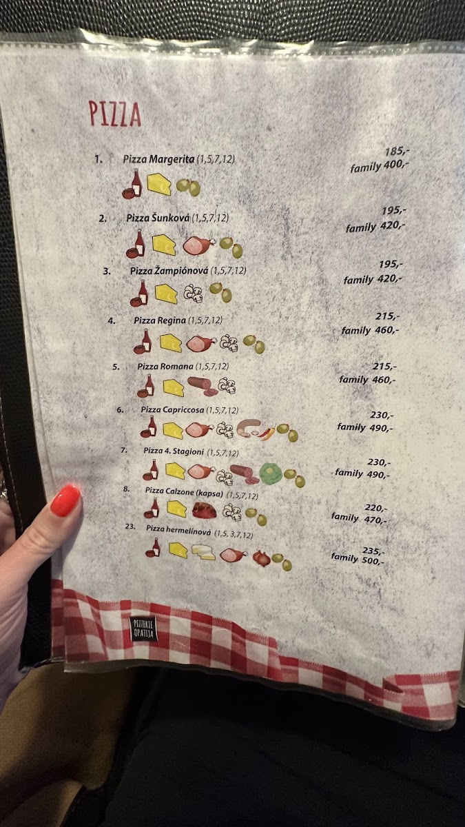 Menu Pizzerie Opatija-7