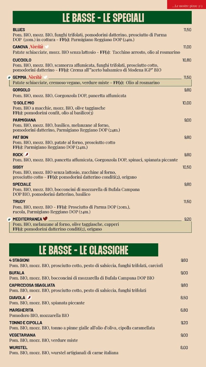Menu Pizzikotto - Pizzeria & Lifferia - Parma Torelli-2