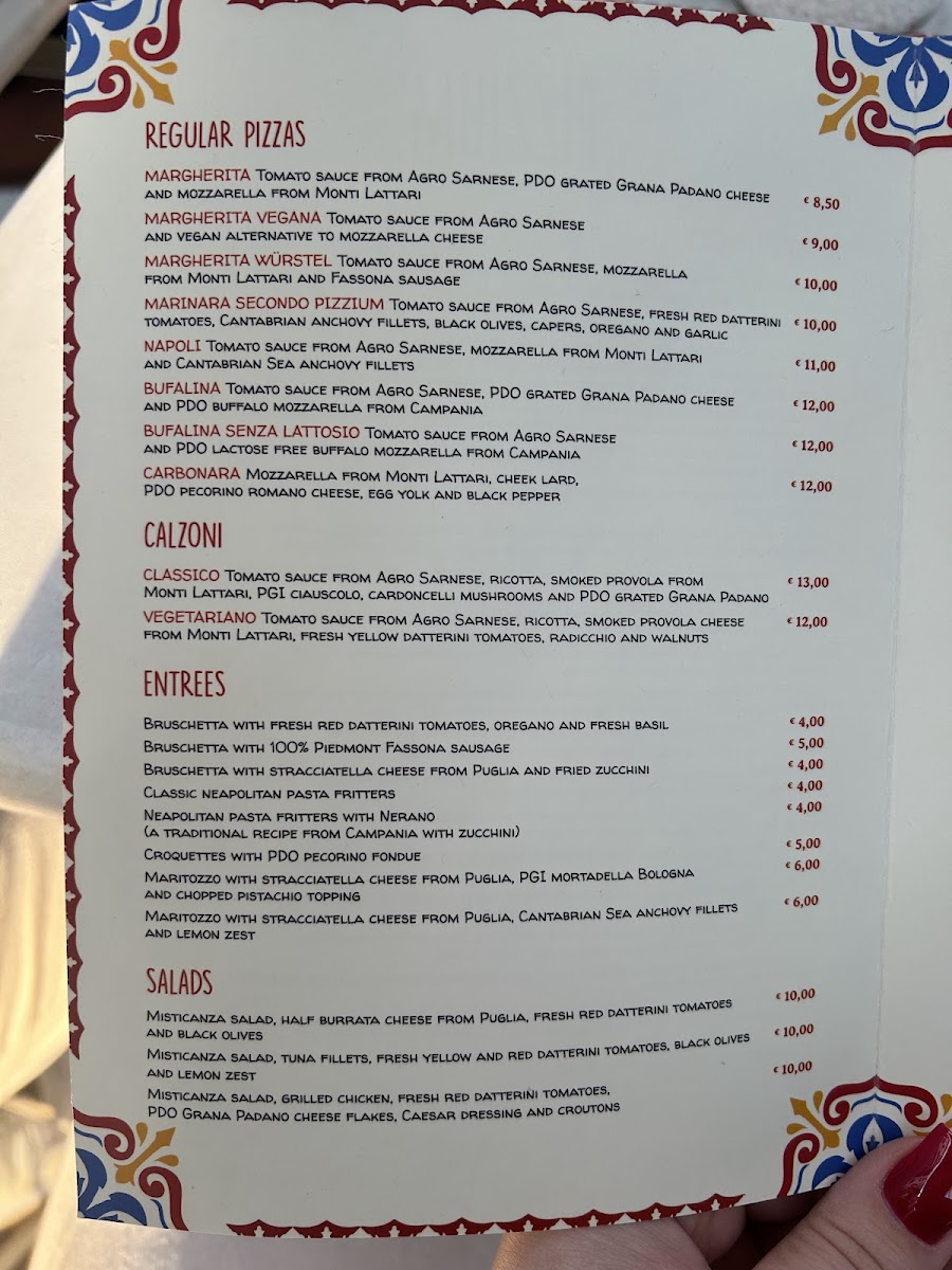 Menu Pizzium - Isola-1
