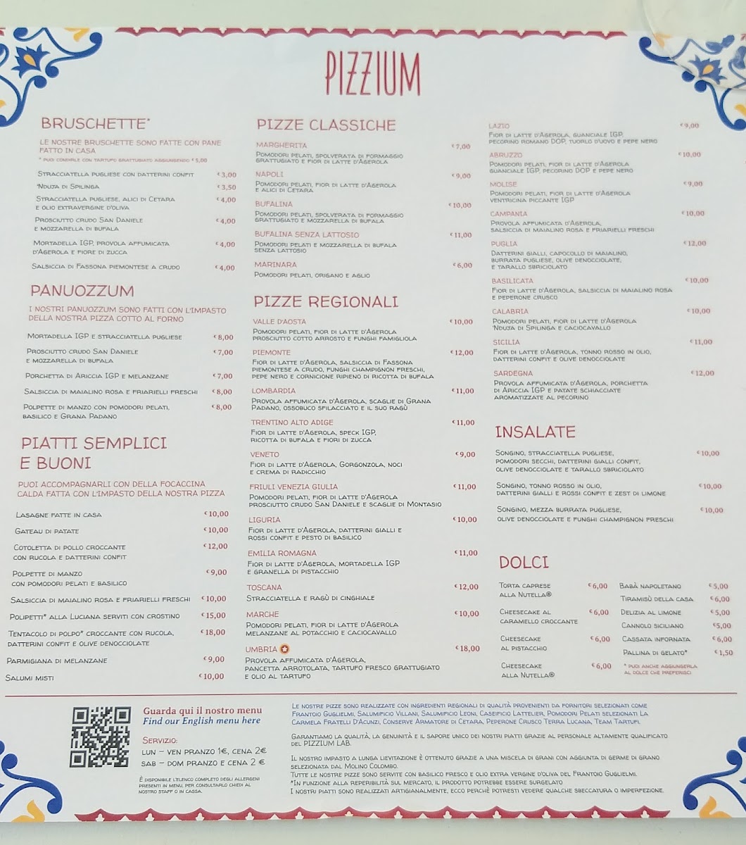 Menu Pizzium - Isola-3