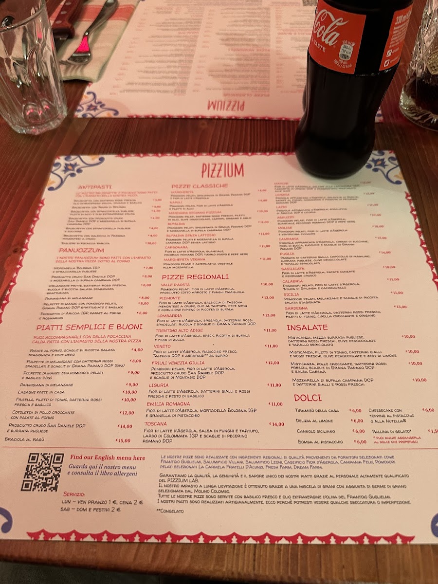 Menu Pizzium - Isola-9