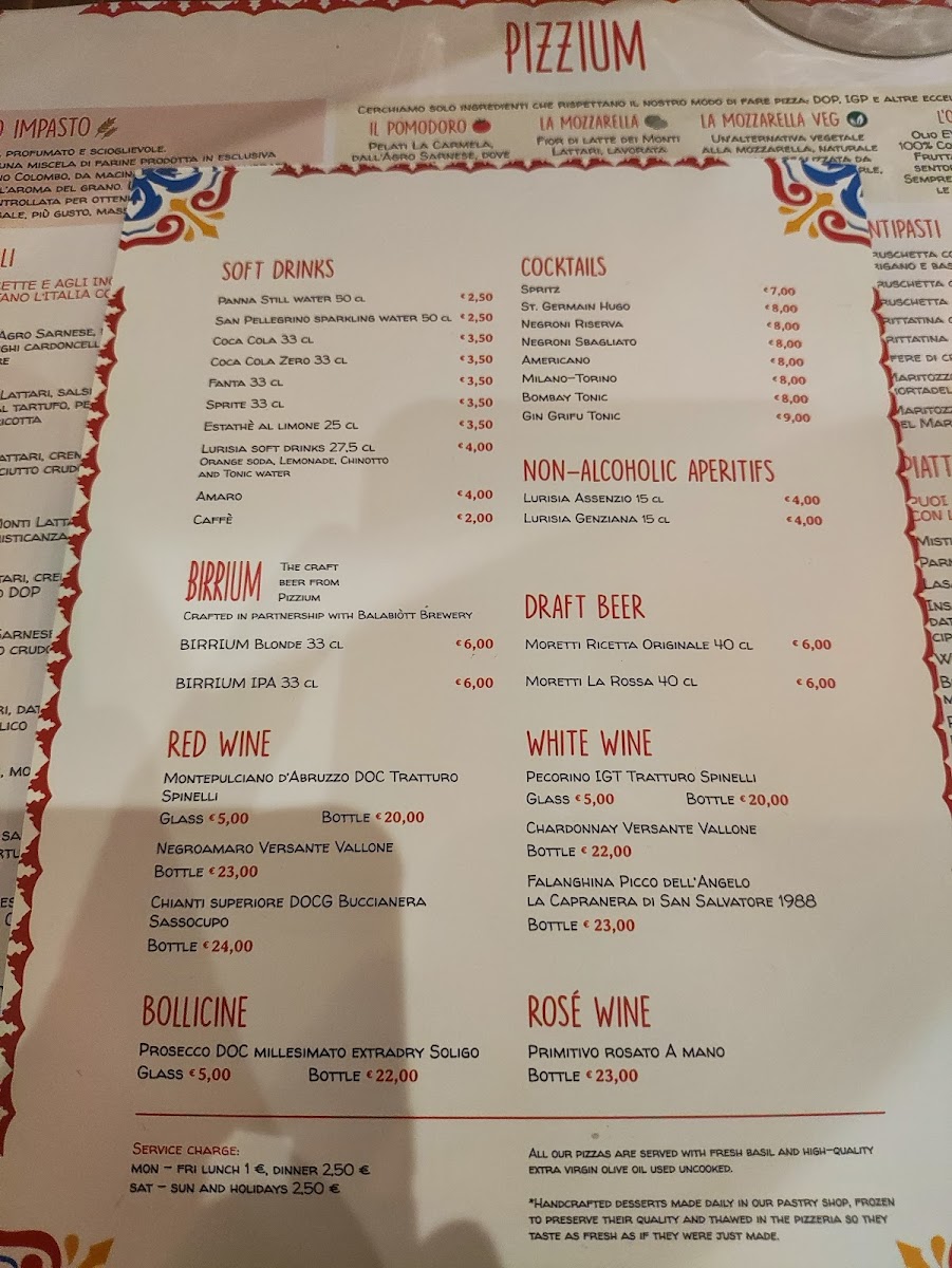 Menu Pizzium - La Spezia-7