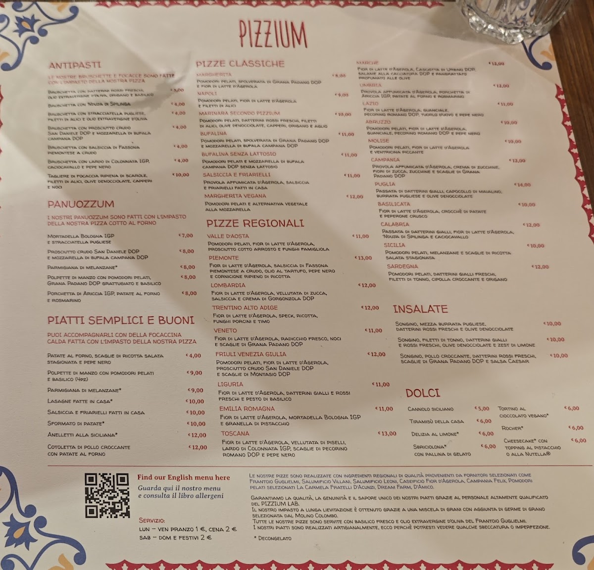 Menu Pizzium - Reggio Emilia-2