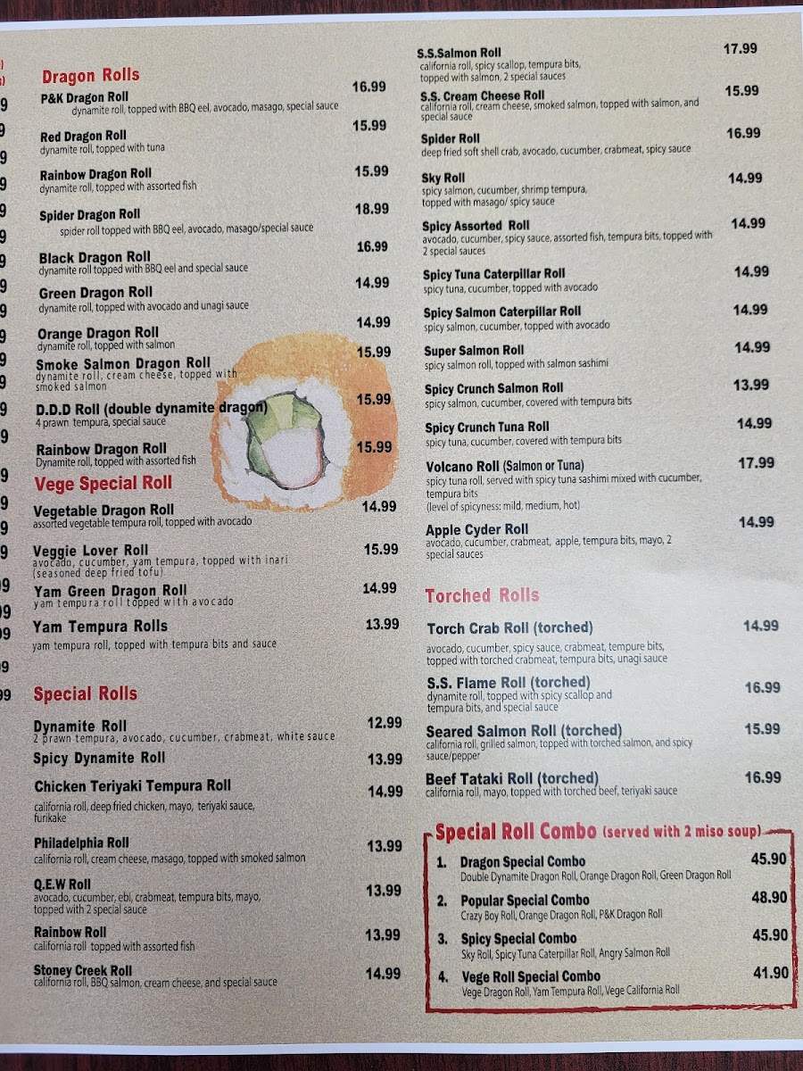 Menu P&k Sushi Restaurant-1