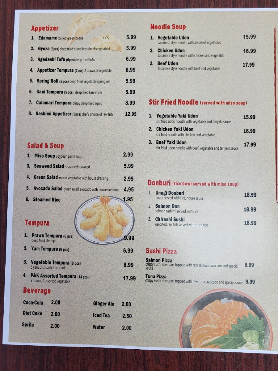 Menu P&k Sushi Restaurant-7