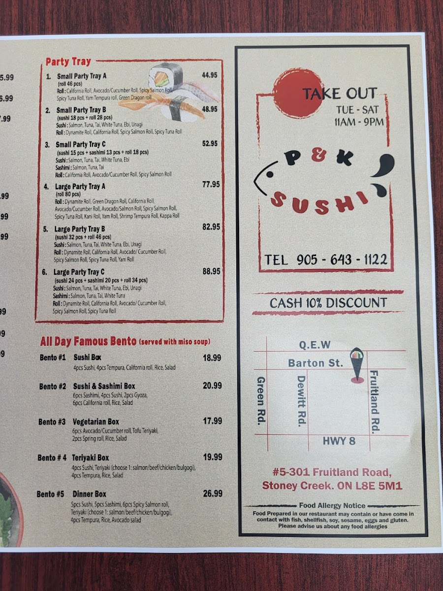 Menu P&k Sushi Restaurant-8