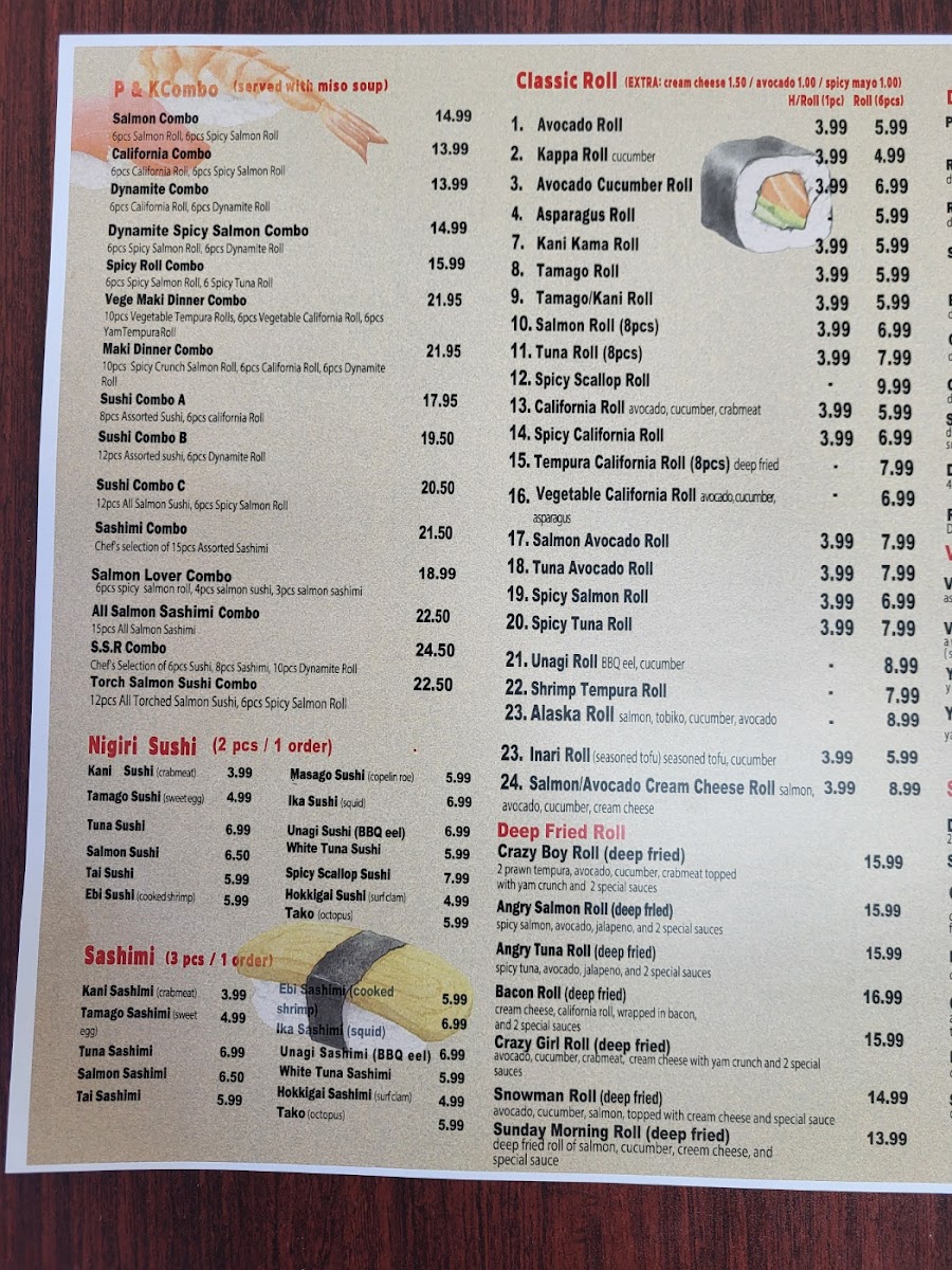 Menu P&k Sushi Restaurant-9