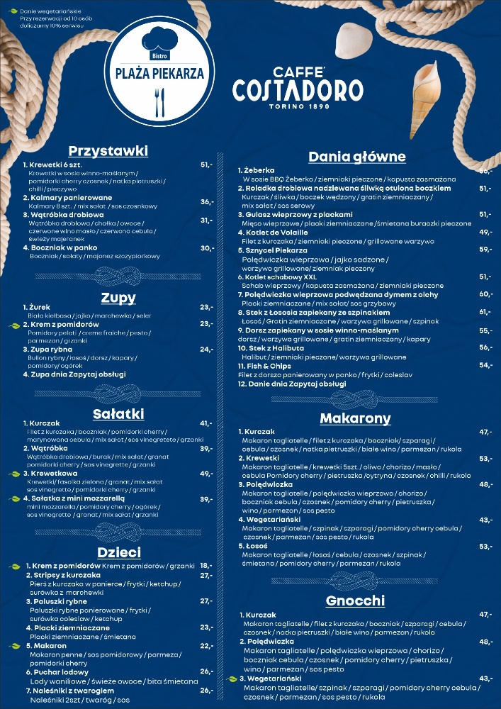 Menu Plaża Piekarza-1