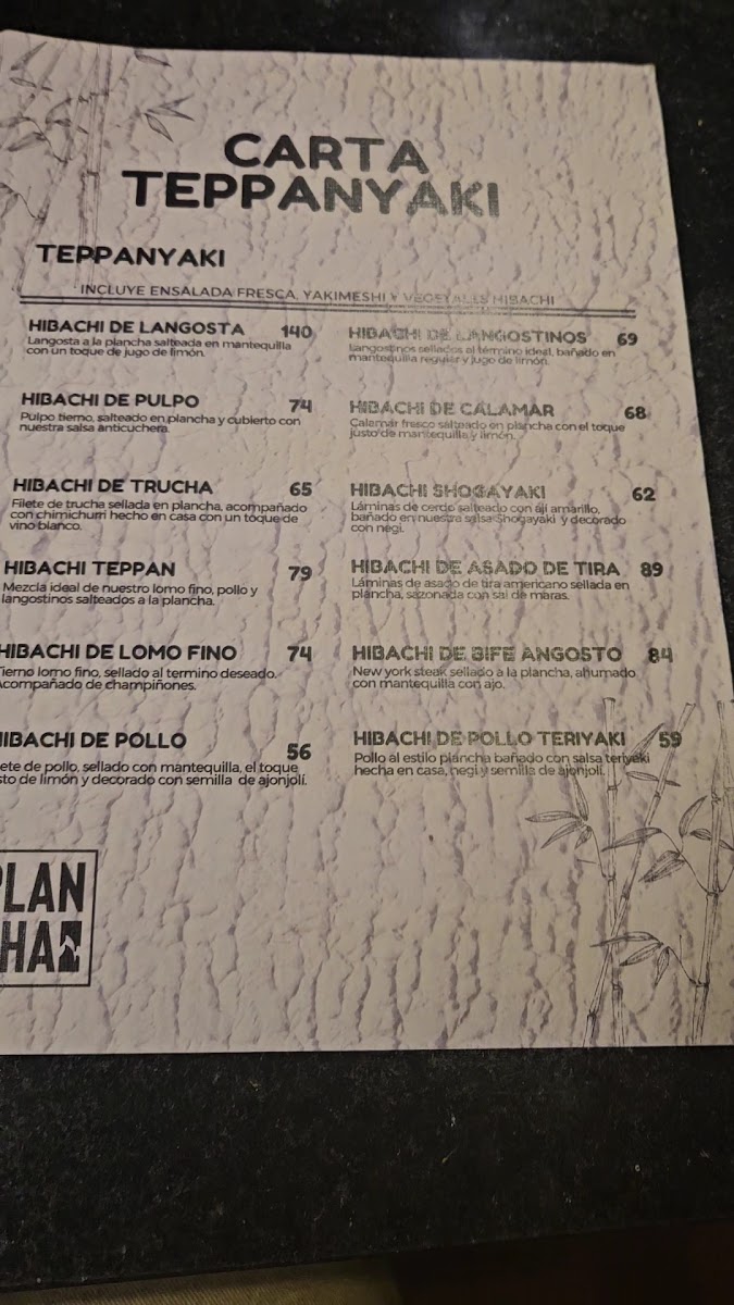 Menu Plancha - Criolla Y Teppanyaki-1