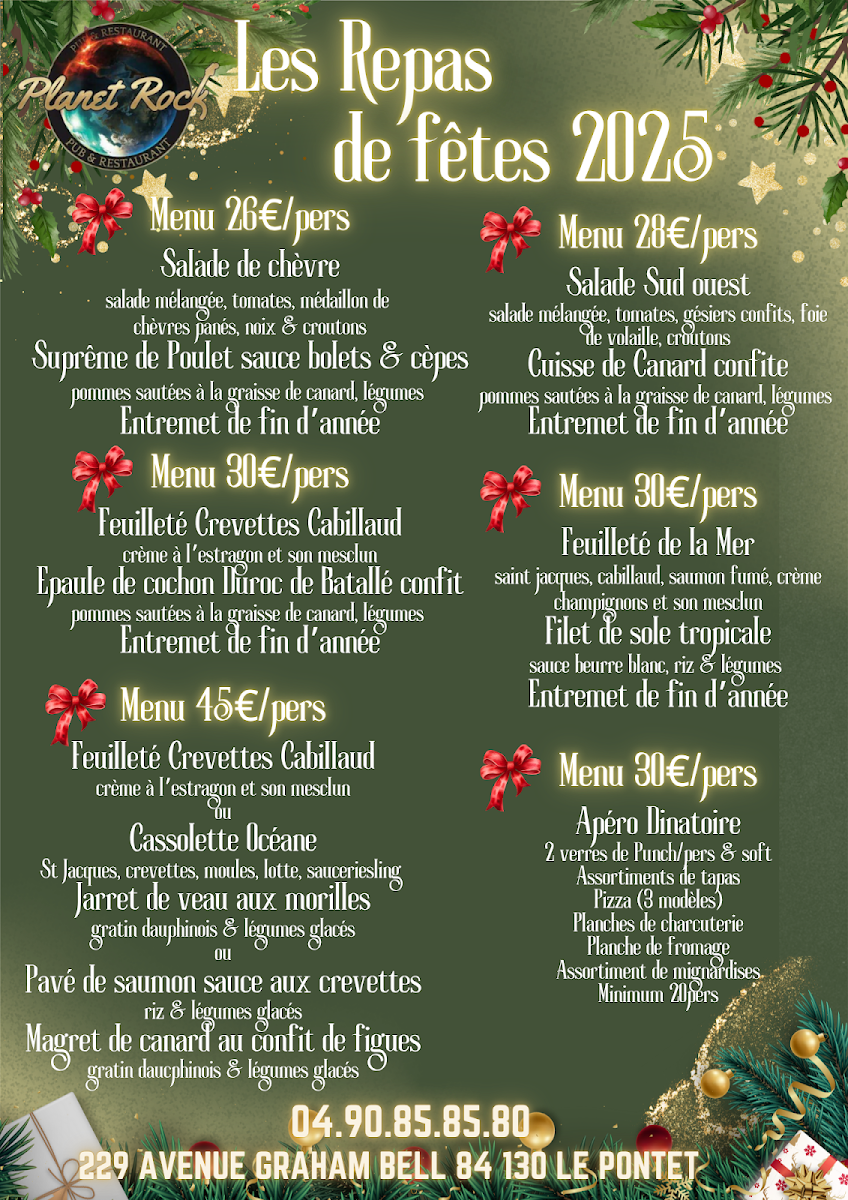 Menu Planet Rock-1