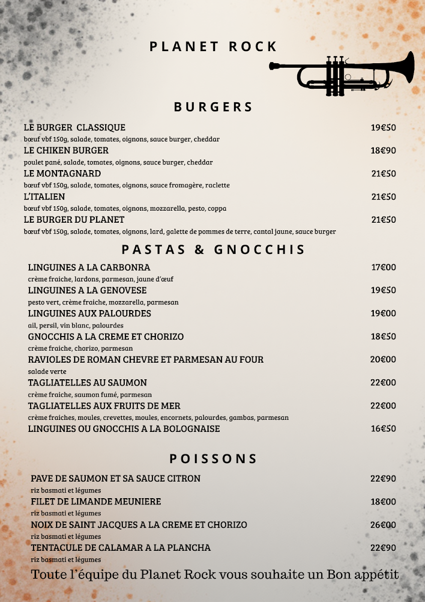 Menu Planet Rock-2