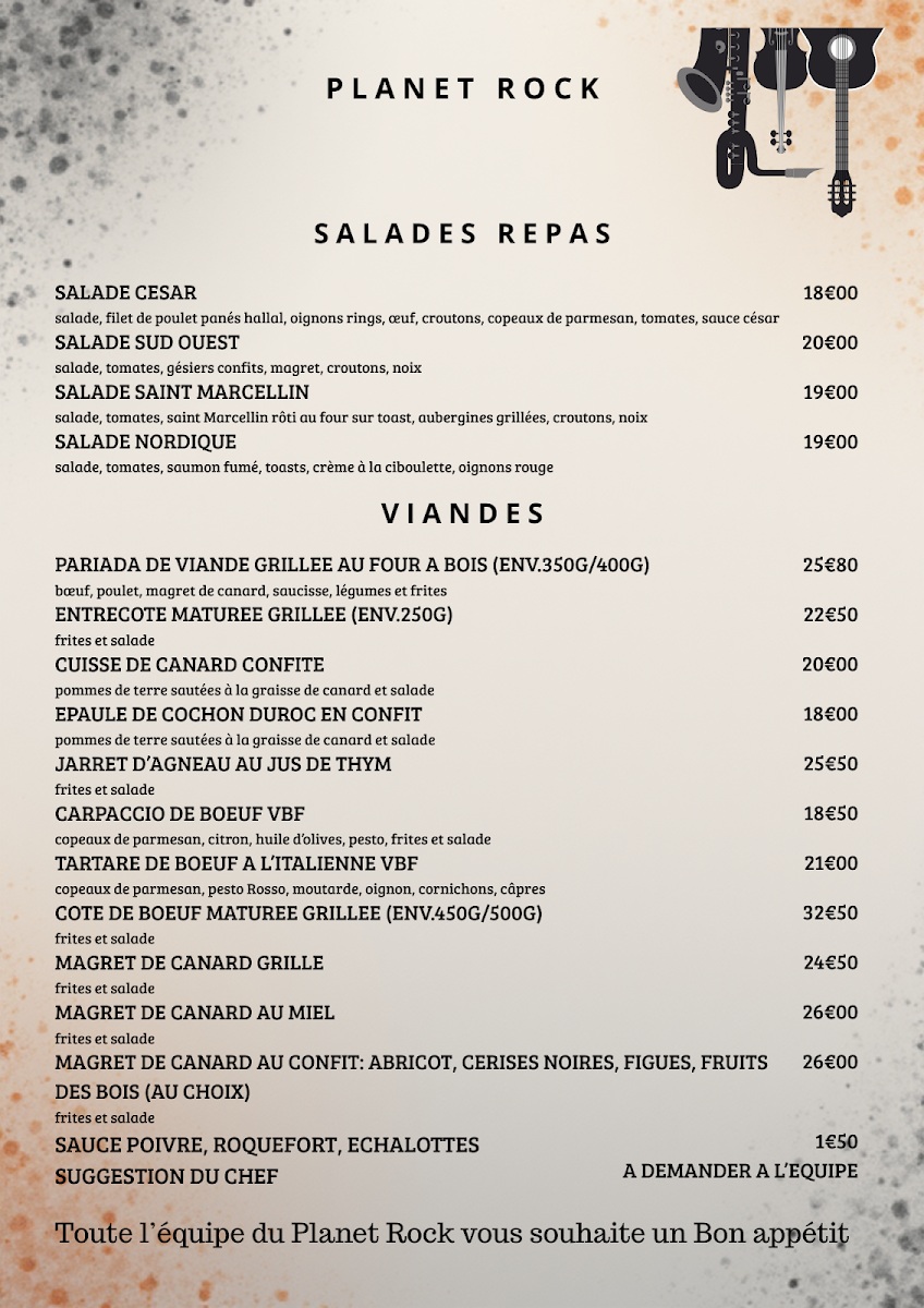 Menu Planet Rock-3