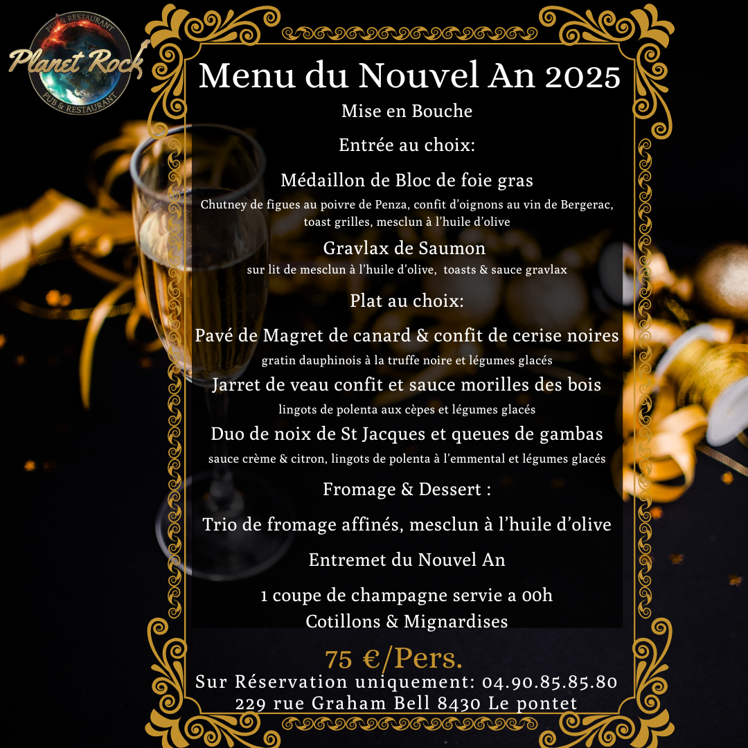 Menu Planet Rock-7