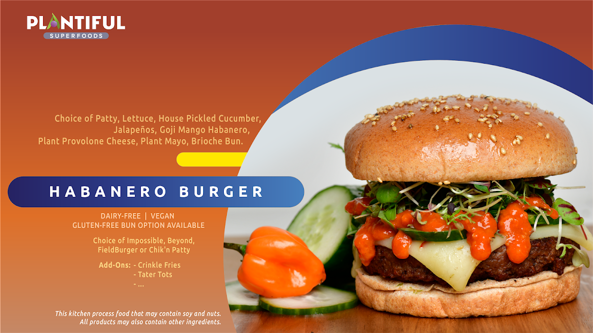 Menu Plantiful Slu-9