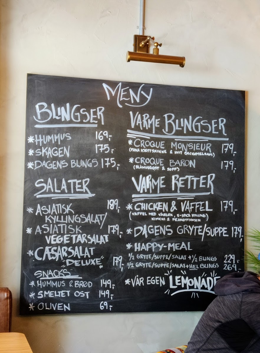 Menu Plassen. Bergen-1